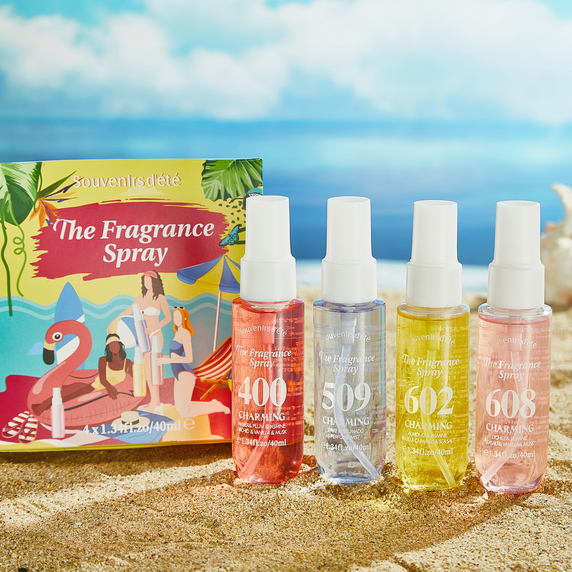 Perfume Fragrance For Girls - 4pcs Digital perfume, fresh fragrance, lasting