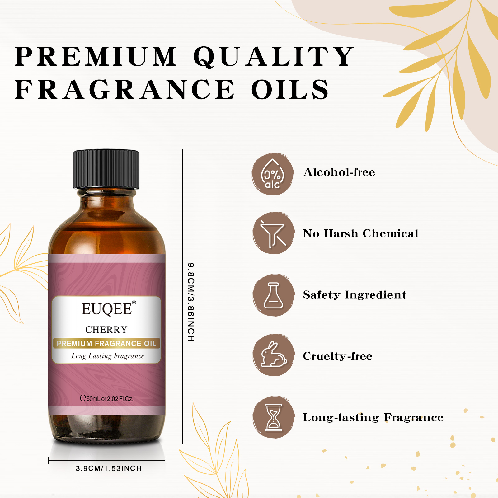 EUQEE 60ml Fragrance Oil with  - Musk White Oil のレビューと価格