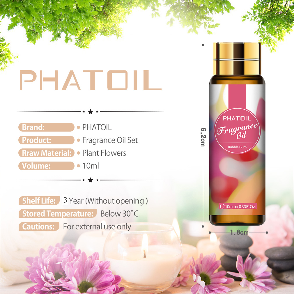 Phatoil 9pcs 10ml Fragrance Oi - Musk White Oil のレビューと価格