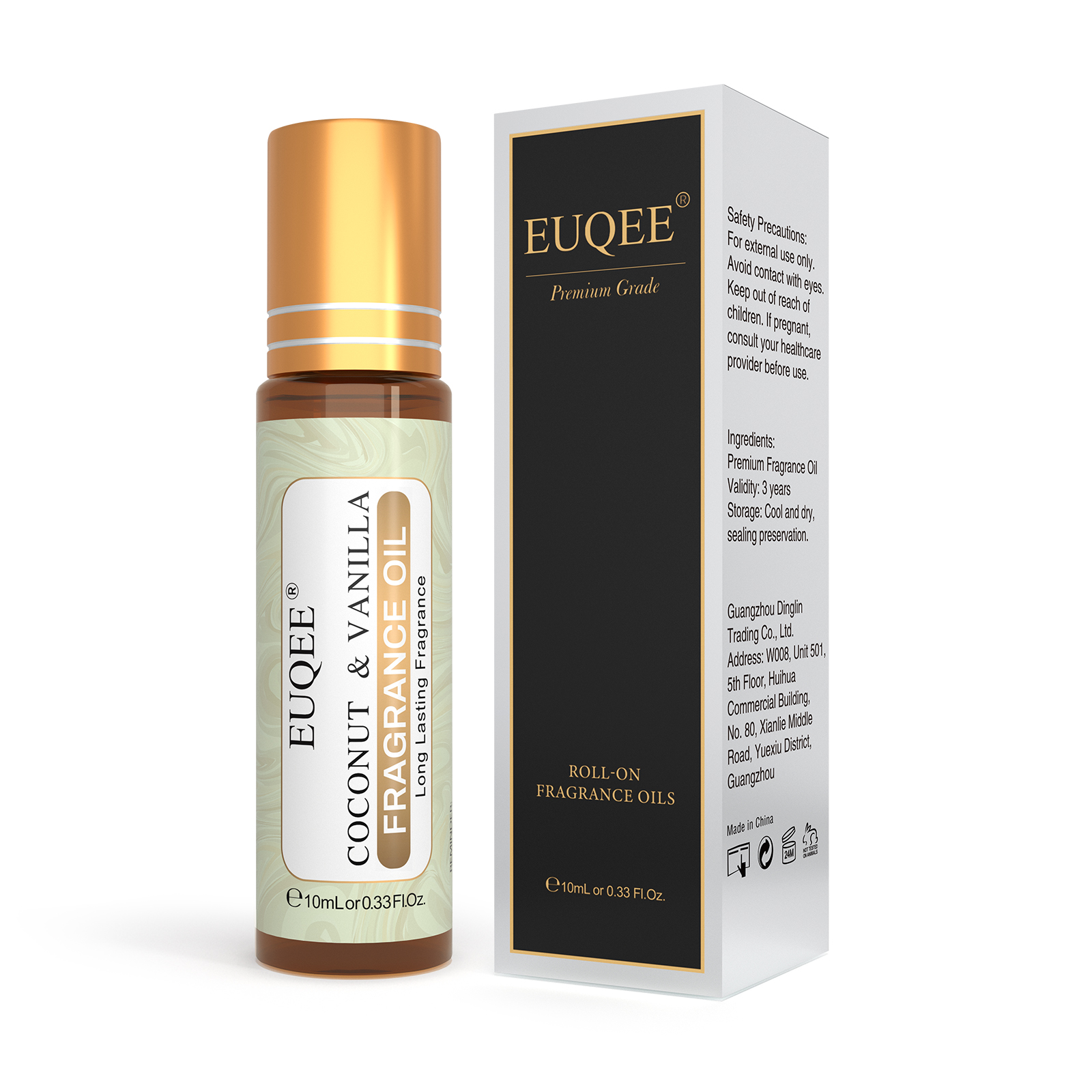 EUQEE 10ml Roller Fragrance Oi - Musk White Oil のレビューと価格