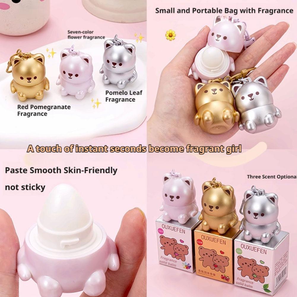 1/3pcs Cute Bear Shape Solid P - Perfume Fragrance For Girls のレビューと価格
