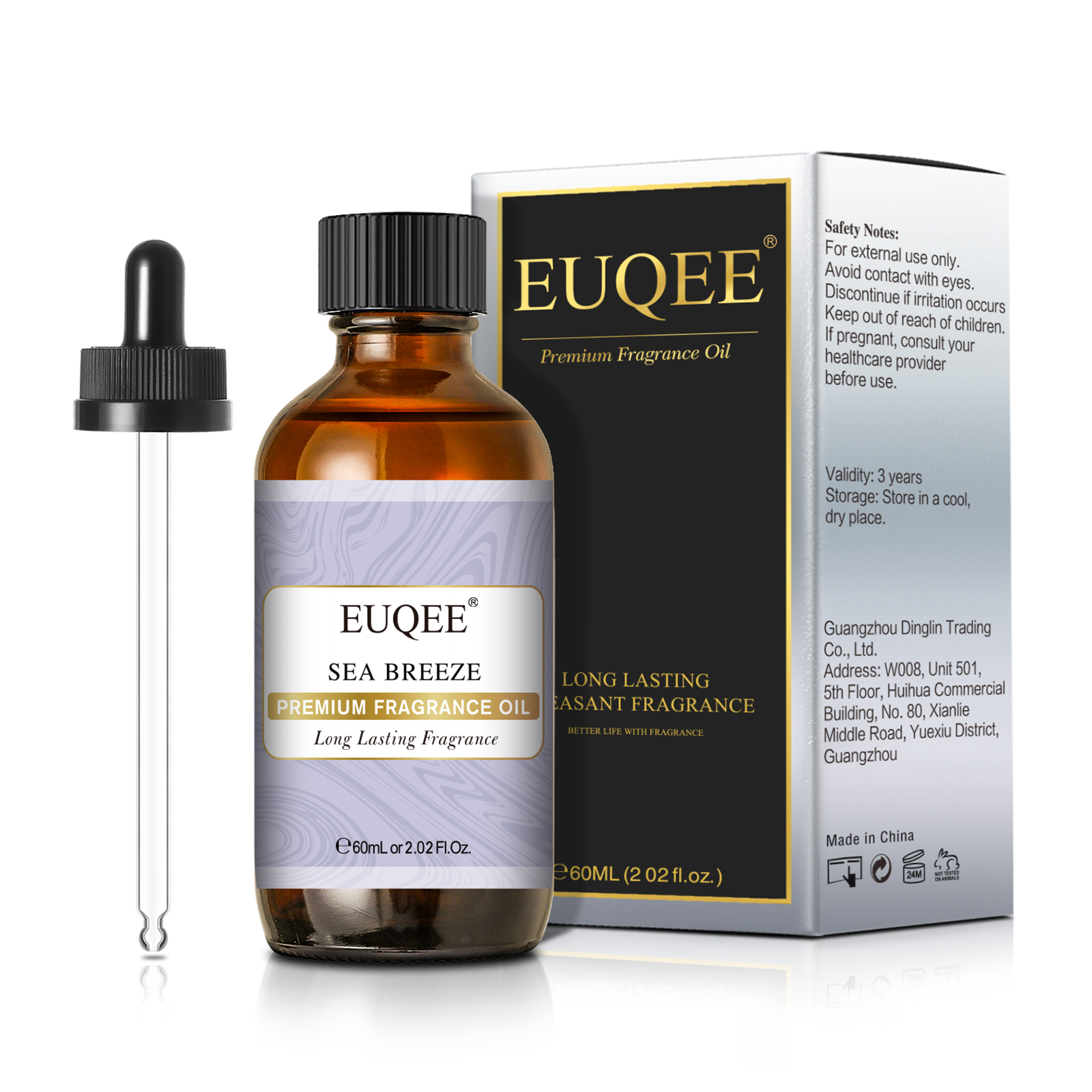 EUQEE 60ML Premium Fragrance O - Musk White Oil のレビューと価格