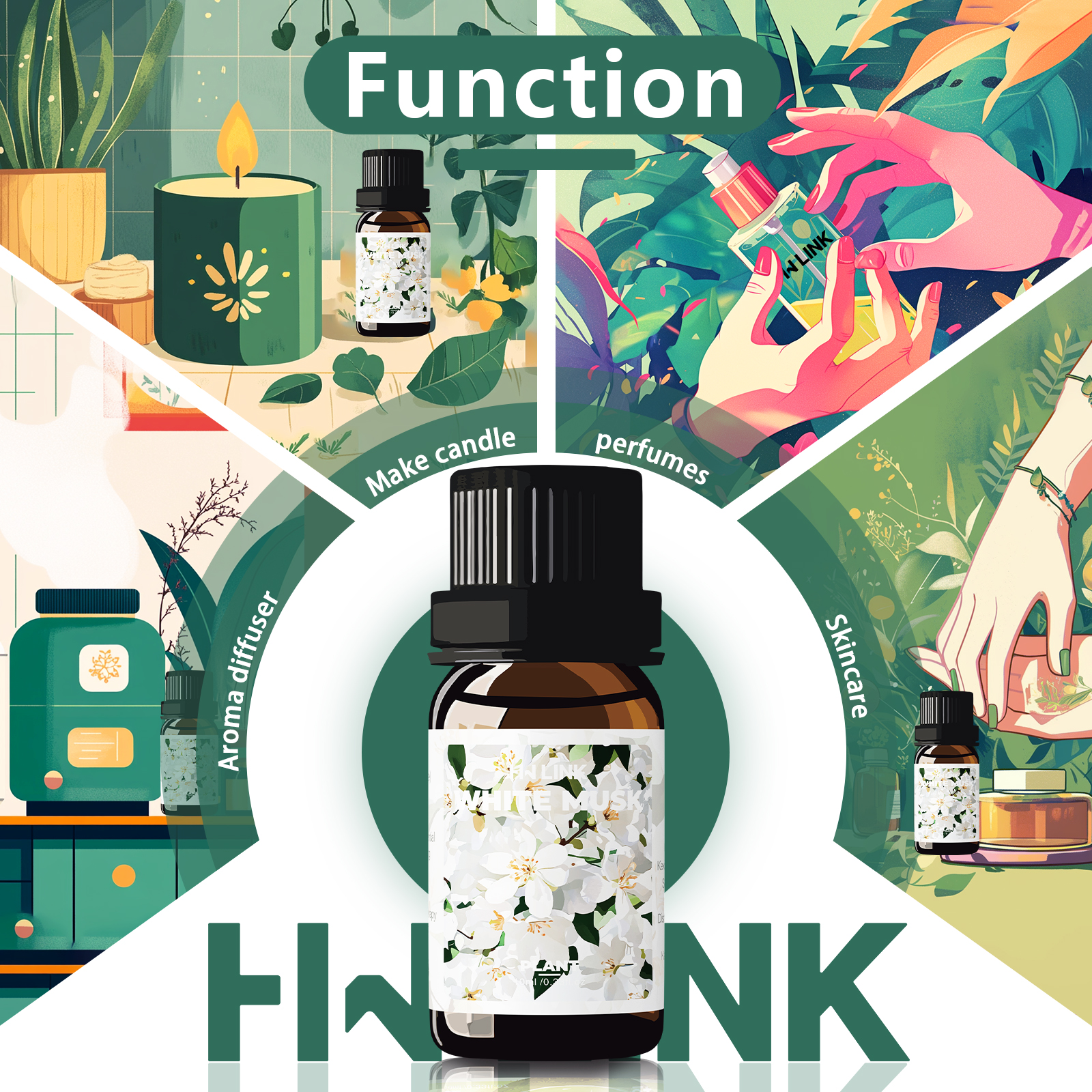 White Musk Essential Oils 10ml - Musk White Oil のレビューと価格