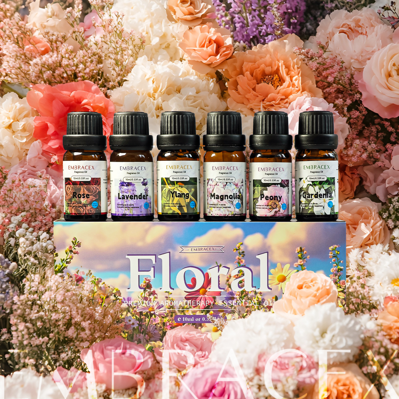 6PC/1Set 10ML Gift Box Floral  - Perfume Gardenia Fragrance のレビューと価格