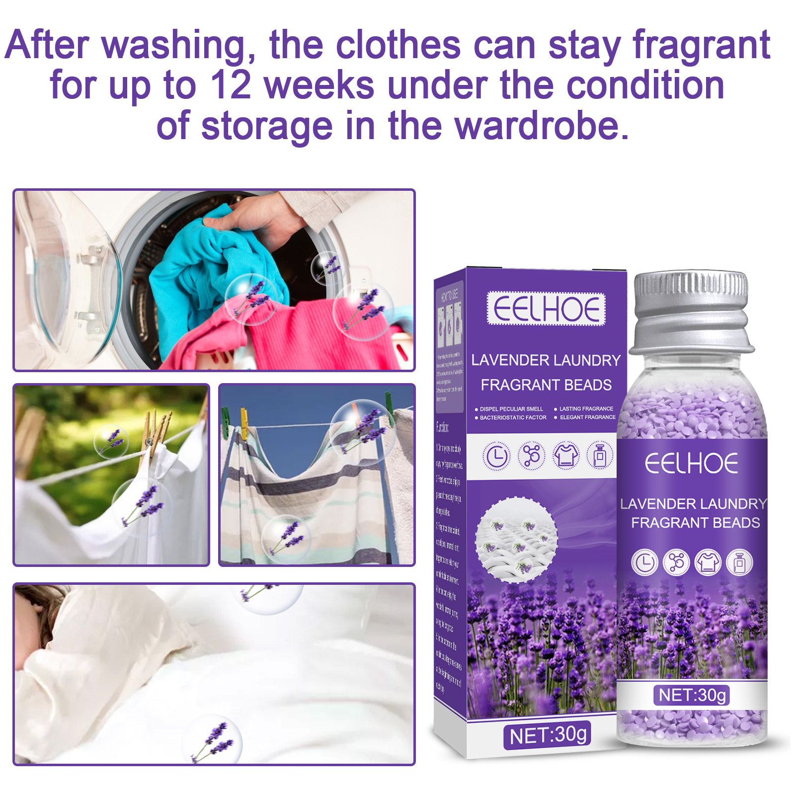 Lavender Fragrance Beads Laund - Perfume Fragrance Laundry Detergent のレビューと価格