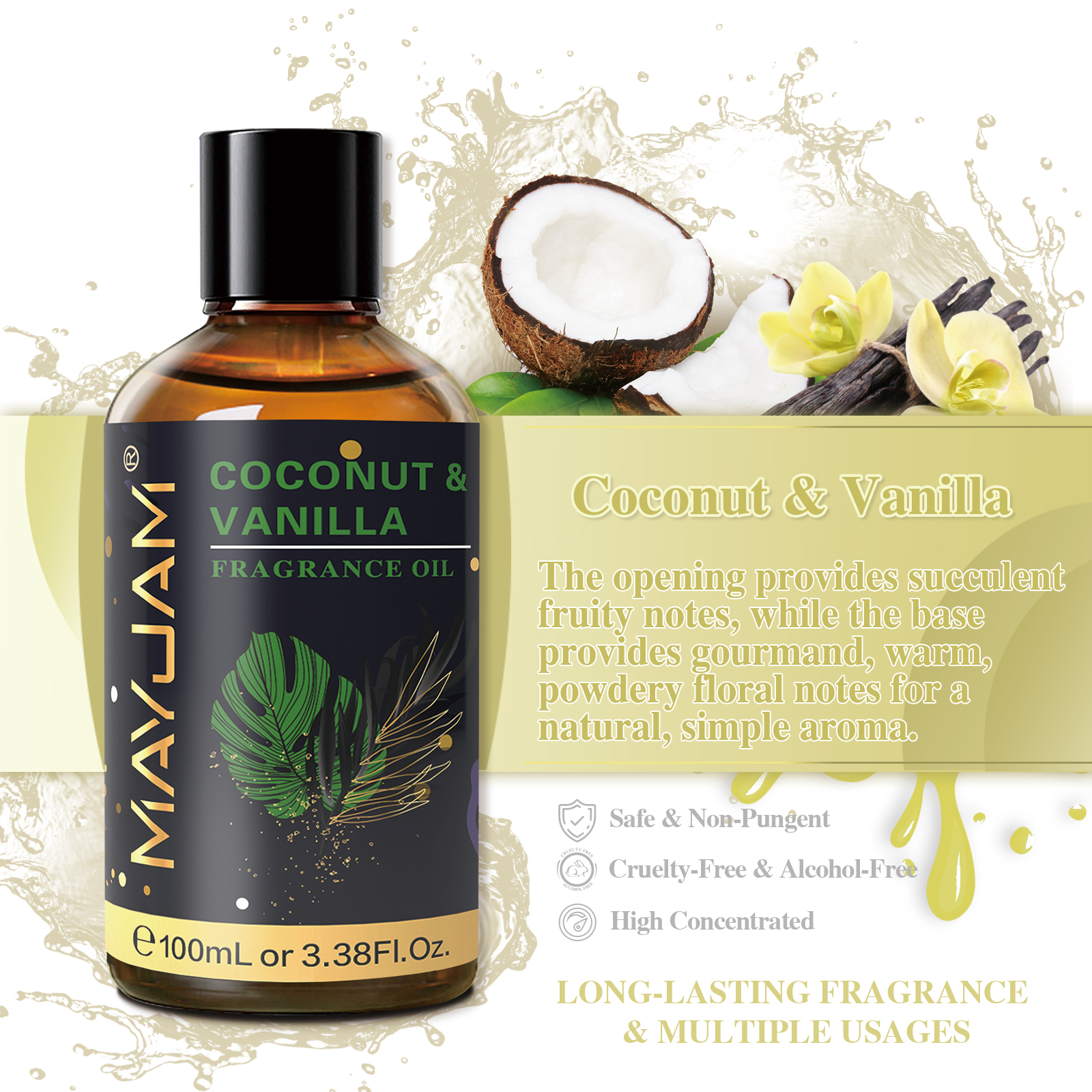 MAYJAM 100ML Fragrance Oils Fo - Musk White Oil のレビューと価格