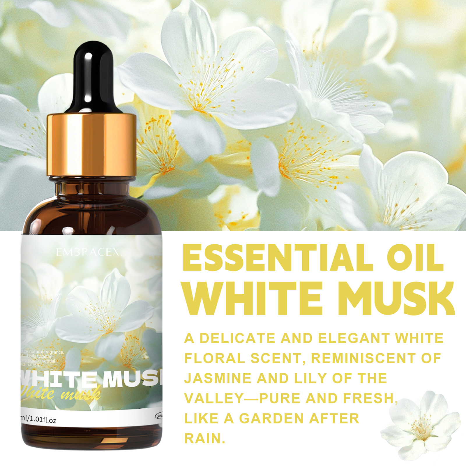 30ml White Musk Essential Oil  - Musk White Oil のレビューと価格