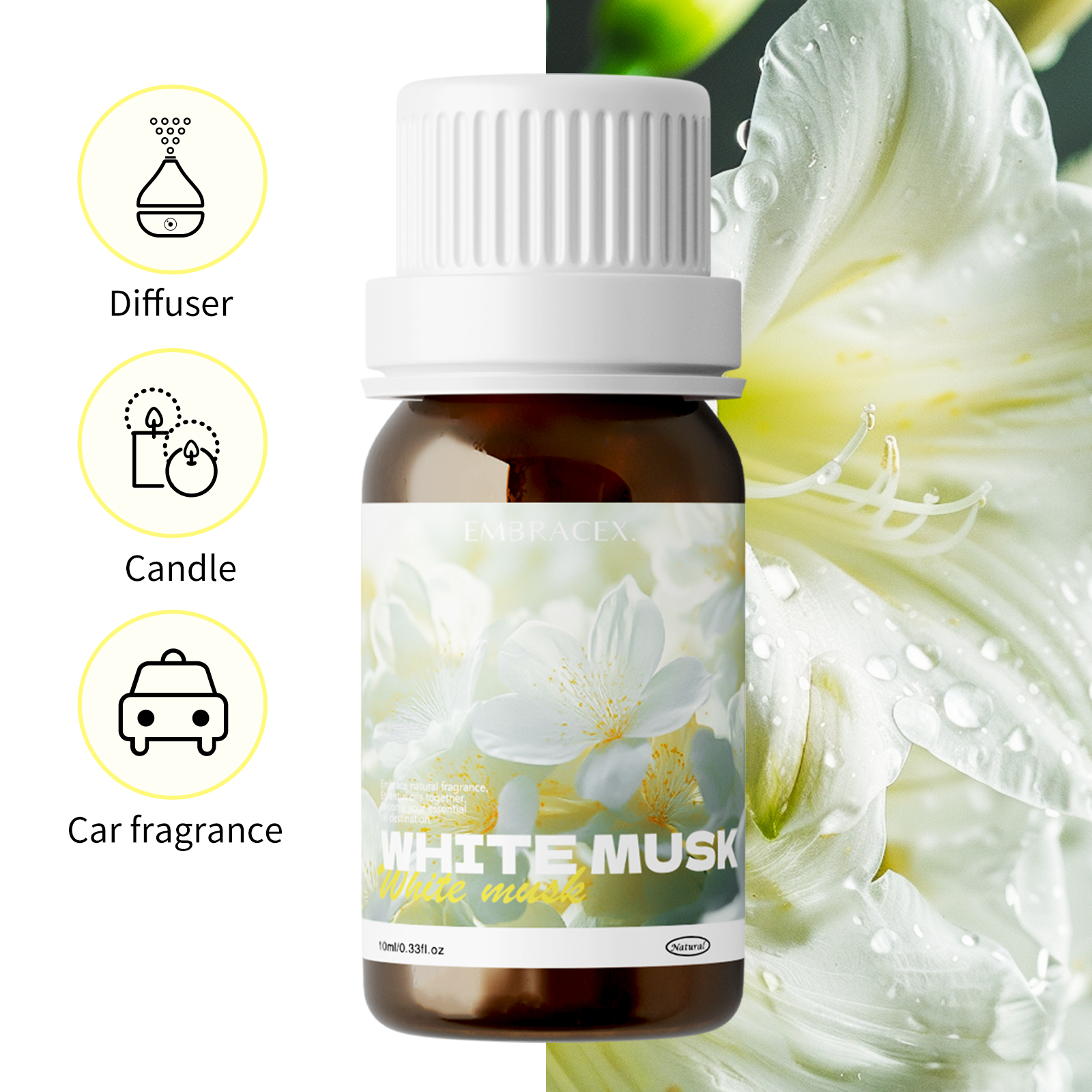 10ml White Musk Oil Rosemary O - Musk White Oil のレビューと価格