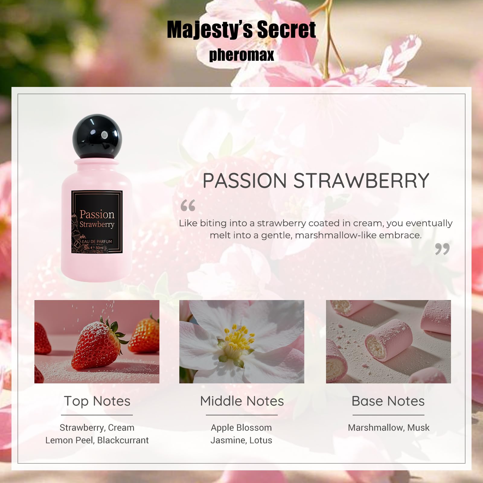 Passion Strawberry Eau De Parf - Perfume Fragrance Bottle のレビューと価格