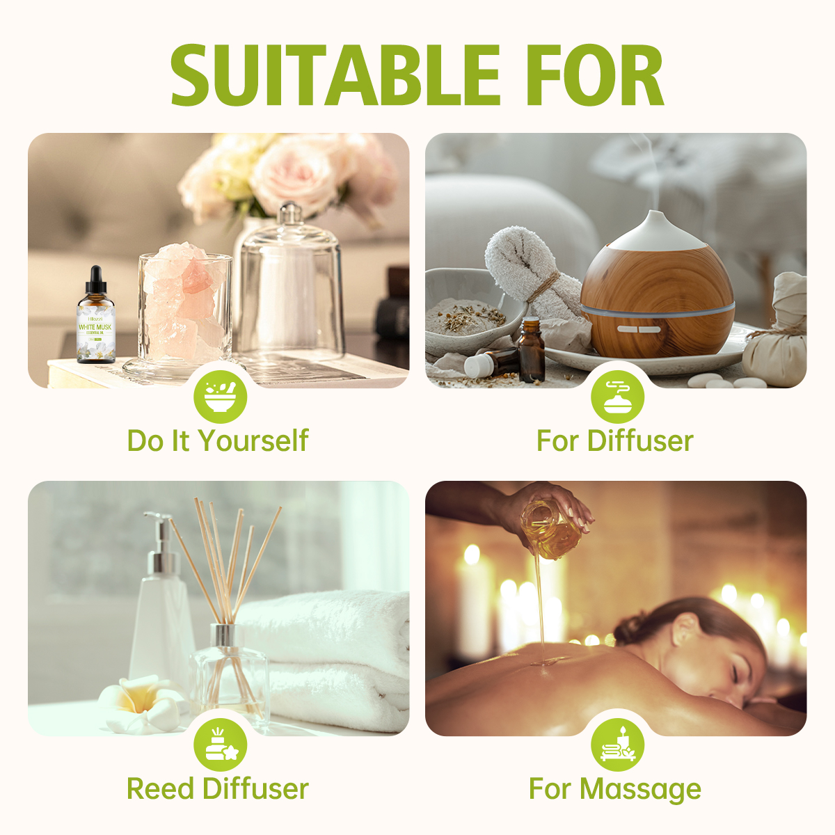 100ml-60ml-30ml WHITE MUSK,Sui - Musk White Oil のレビューと価格