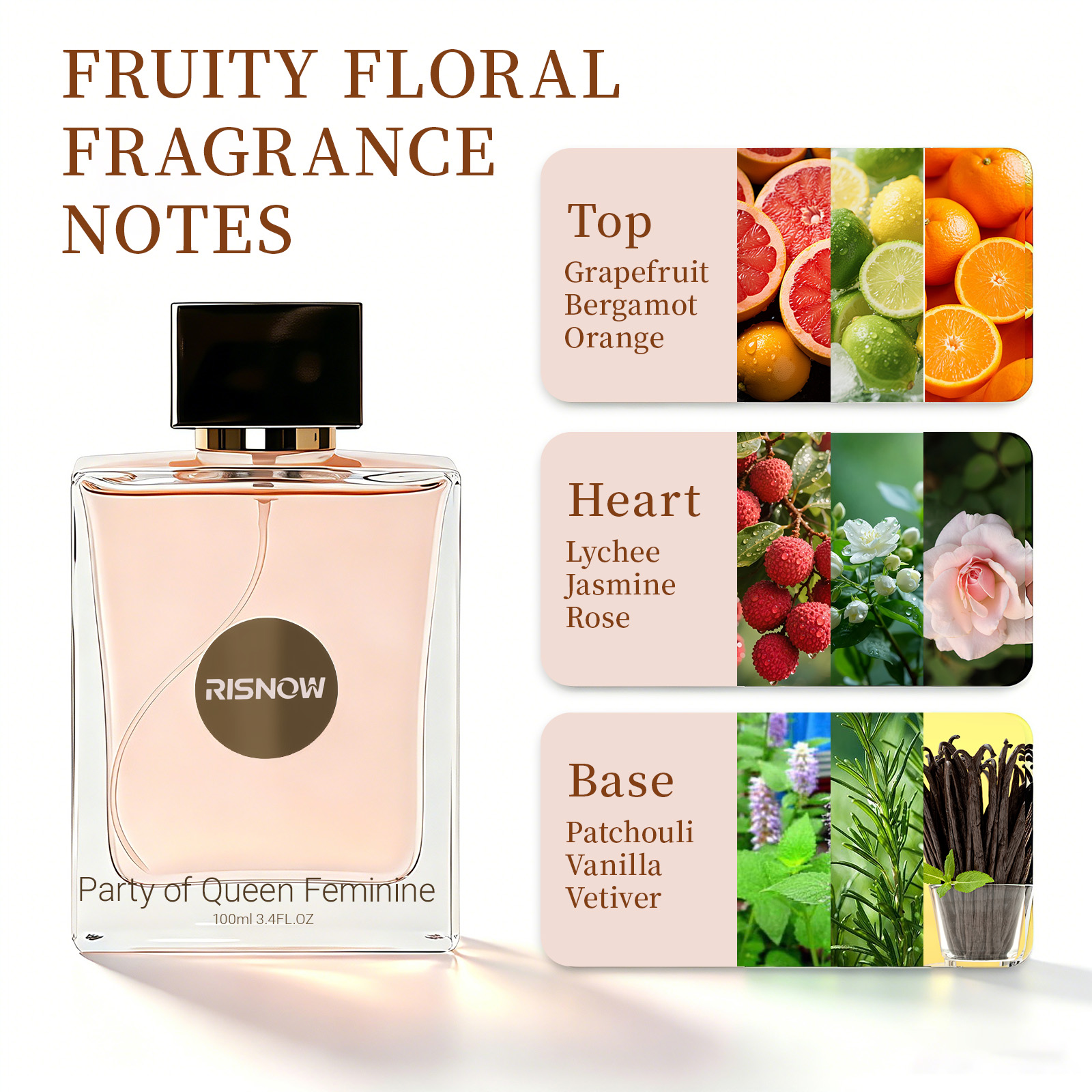RISNOW Fruity Floral Fragrance - Fragrance Queen Perfume のレビューと価格